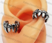 beast teeth ear cuffs earings KJE69-0264