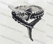 swordfish skeleton ring KJR118-0052