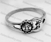 925 silver sun and moon ring KJSR115-0018