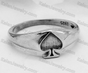 925 silver Spades ring KJSR115-0027