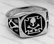 925 silver skull ring KJSR115-0034
