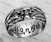 925 silver skull ring KJSR115-0056