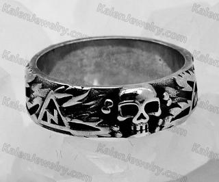 925 silver skull ring KJSR115-0066