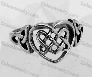 925 silver heart ring KJSR115-0082