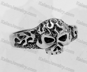 925 silver skull ring KJSR115-0086