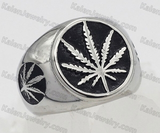 Cannabis leaf ring KJR100-1094