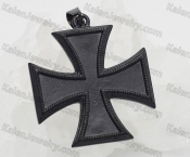 black steel iron cross pendant KJP33-0357
