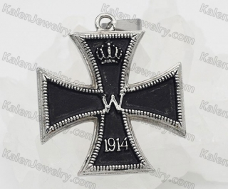 steel iron cross pendant KJP33-0360