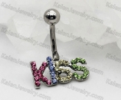 KISS Steel Belly Button Ring KJBB86-0073