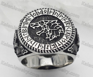 Viking Wolf Totem ring KJR118-0079