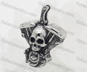 skull motorcycle engine pendant KJP118-0034