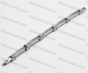 steel bracelet with cnc stones KJB220172
