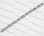 steel bracelet with black magnet KJB220173