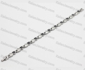 steel bracelet with black magnet KJB220175