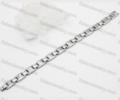 steel bracelet with black magnet KJB220196