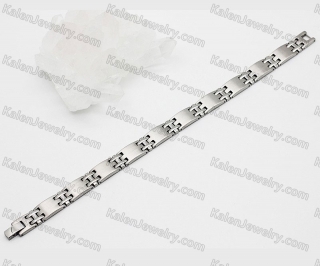 steel bracelet with black magnet KJB220197