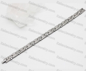 steel bracelet with black magnet KJB220200