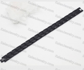 steel bracelet with black magnet KJB220229