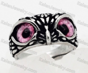 pink eyes owl ring KJR127-0162