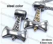 steel color Thor Hammer pendant KJP128-0064