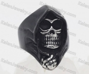 black/steel Grim Reaper ring KJR010951