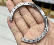 antique silver plating Viking Script steel Bracelet KJB118-0005