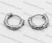 wire netting design steel earrings KJE01-0044
