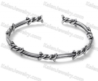 Iron wire mesh design steel bracelet KJBA000041