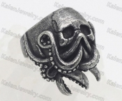 Octopus Skeleton skull ring KJR118-0142