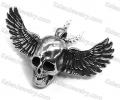 wings skull pendant KJP128-0194