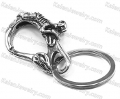 steel keyring or wallet chain buckle KJA128-0004