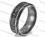 antique silver plating Viking symbols ring KJRA00032QF
