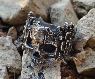 skull ring KJR118-0177